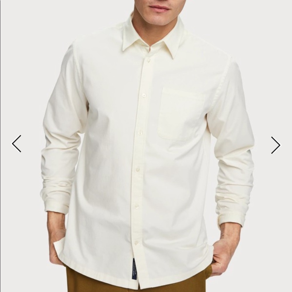 Scotch & Soda classic cotton twill shirt